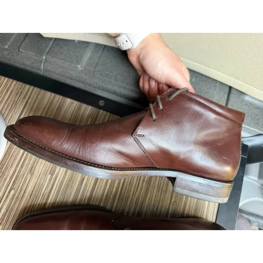 Gordon Rush Brown Leather Boots Size 8